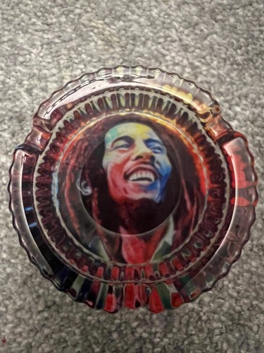 Bob marley ashtray glass brand - marley,