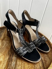 Clarks Black Leather T-Bar