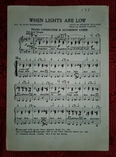 When Lights Are Low Sheet