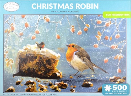 Otter house christmas robin - house,