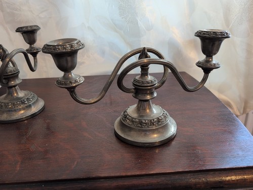 Silver plated arm candelabra - arm,