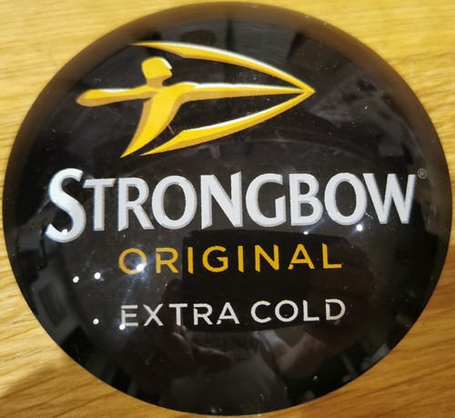 Strongbow cider pump badge - strongbow,