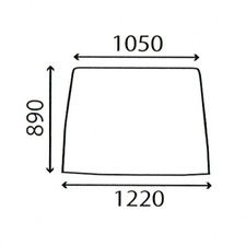 FRONT WINDOW FOR CASE 844XL