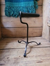 Superb 18th Century Wrought Iron Goffering Iron Tripod not rushlight tally iron