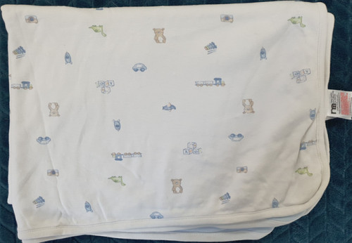 Mothercare blanket jersey blue - mothercare,
