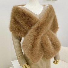 Women's Wedding Faux Fur Shawl