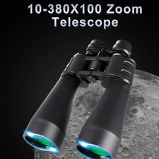 10-380X100 Powerful Binoculars Long Range Telescope Zoom HD BAK4 High Magnificat