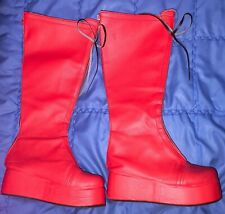 Ready Made Custom Cosplay Mew Ichigo Tokyo Mew Mew Wide Calf Boots UK Size 5