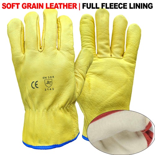 Yellow leather gardening - yellow,