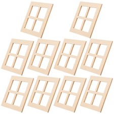 10 Pcs Wooden Doll House