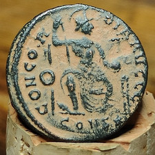Theodosius Roman coin with