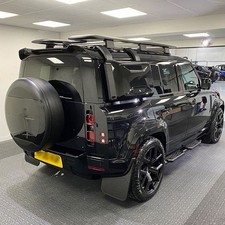 FOR LAND ROVER DEFENDER 90 110 L663 GLOSS BLACK REAR ROOF SPOILER LIP 2020-2025