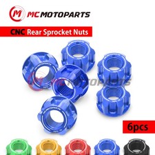 SPOKE6 Blue Rear Sprocket Nuts