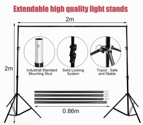 Backdrop adjustable 2m - adjustable,