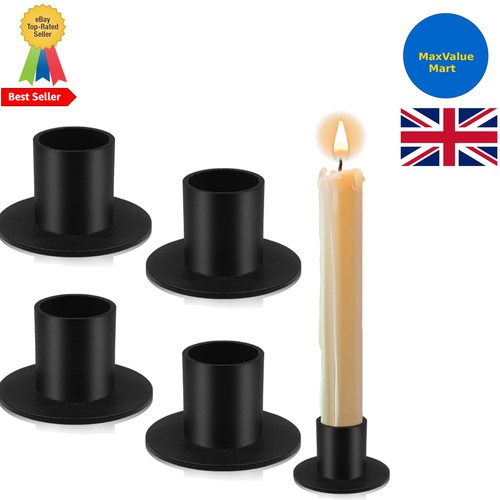 Tabletop black taper candle - tabletop,