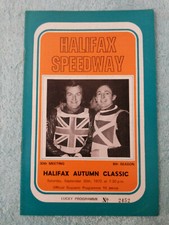 HALIFAX SPEEDWAY 1972 ORIGINAL PROGRAMME. AUTUMN CLASSIC. 30th SEPT 30th MEETING