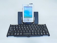 Working Vintage Dell Axim X3 Pocket PC With Foldable Keyboard Windows Mobile PDA