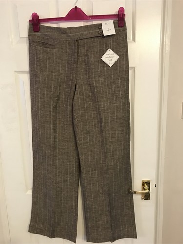 Bnwt bhs mocha mix pinstriped - mocha,