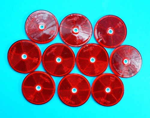 Red 60mm reflectors - 60mm,
