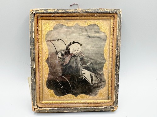Antique daguerrotype portrait - daguerrotype,