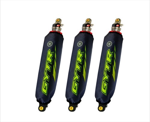 Black lime atv shock covers - black,