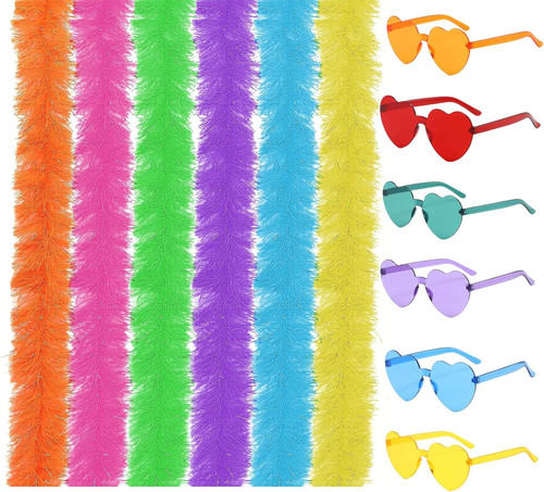 Pcs feather boas with - 6,