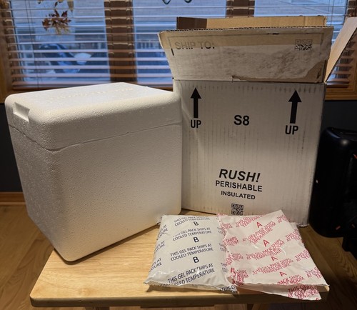 Styrofoam insulated cooler - insulated,