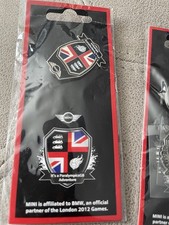 2012 Official MINI London Olympics Memorabilia Keyring & Pin badge bundle B