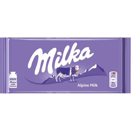 Milka alpine milk chocolate - alpine,