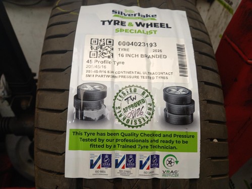 205 r16 83h continental - 205-45-r16,