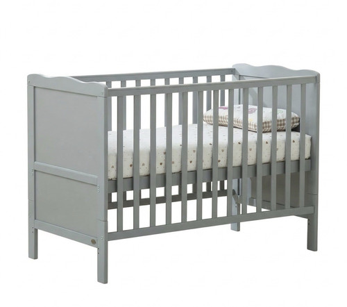 Grey wooden convertible - wooden, cotbed
