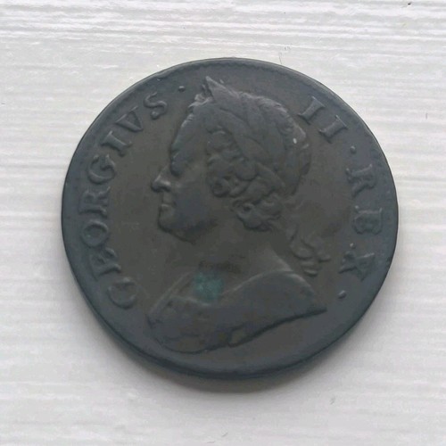 1752 united kingdom half penny - 1752,