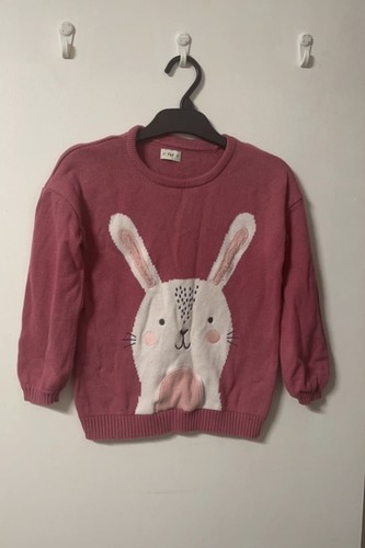 Pink white rabbit girls - white,