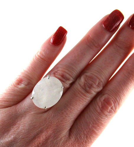 925 sterling silver moonstone - silver,