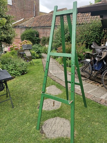 Antique pine easel - antique,