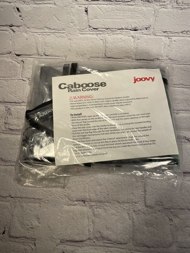 Joovy caboose rain cover - caboose, clear