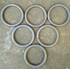 6 X Mild Steel 12mm Round Bar Rings Weld Wrought Iron Components 100mm Diameter