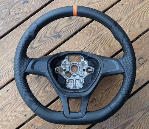 New leather steering - new,