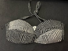Jasper Conran Women’s bikini Top Black And White Size 12 B Cup