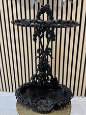 Coalbrookdale Style Cast Iron Umbrella & Stick Stand | Painted