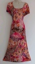 BNWT JOANNA HOPE SIZE 18 Beautiful Ladies Long Patterned Dress Ref C