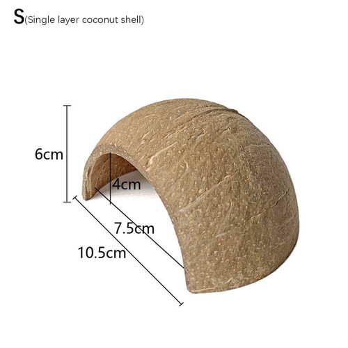 Natural coconut shell hamster - natural,