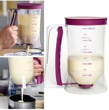 900ml Batter Dispenser Mixer Bottle Funnel Pancake Cupcake Maker Baking Tool