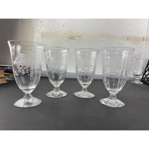 Vintage fostoria etched floral - vintage,