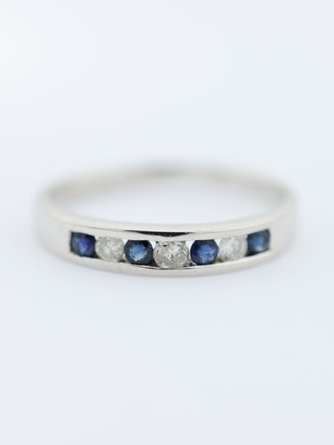 Topaz diamond half eternity - topaz,