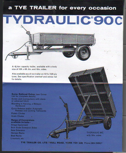 Tye tydraulic 90c tipping - tydraulic,