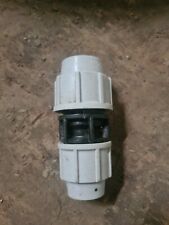 Plasson MDPE Alkathene Blue Mains Water Pipe 25mm to 20mm Reducing Coupler