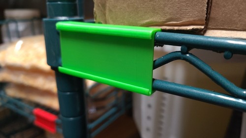 Metro shelving label - metro, clips