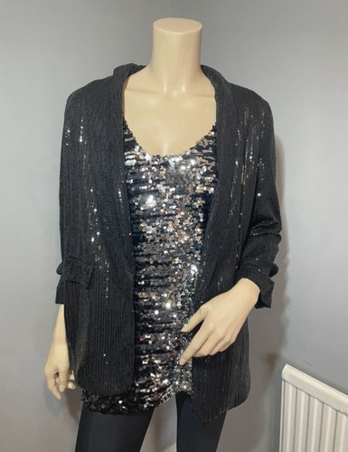 Black sequin blazer - m&co,