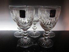 Set of Five Edinburgh Crystal IONA White Wine Glasses - 5 5/8" (144mm) Signed